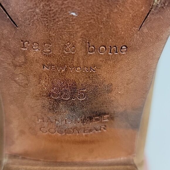 Rag & Bone Tan Leather Women's Booties - Picture 14 of 16